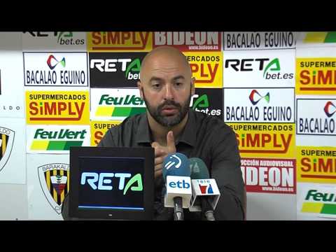 R. P David Movilla tras Barakaldo 3  -  1 Formentera Copa