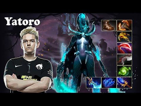 Yatoro - Phantom Assassin Safelane with Nine Queen of Pain vs Noone Batrider | Dota 2 7.32 Gameplay