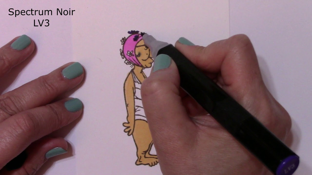 Part I   Coloring Carla (Stamp by So Suzy and Crackerbox Stamps)