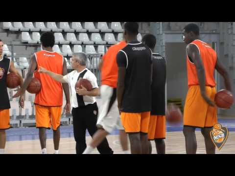 Entraînement du Mans Sarthe Basket avant l'ACCUP 2015