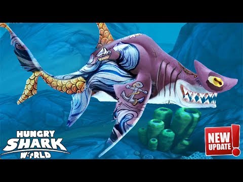 Hungry Shark World - New Update - BIG HAMMER SHARK | Android Gameplay FHD