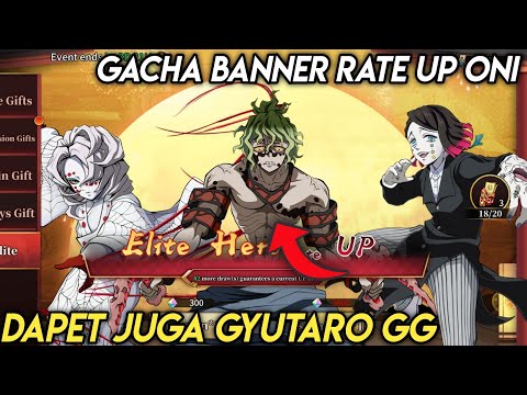 GACHA BANNER RATE UP IBLIS DAPET GYUTARO HOKI? - DEMON SLAYER BLADE OF HASHIRA