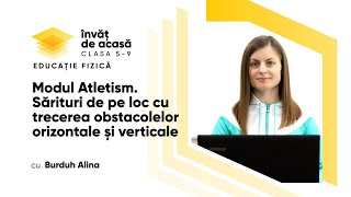 "Sărituri de pe loc cu trecerea obstacolelor orizontale și verticale"