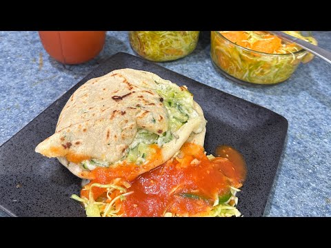 Pupusas de calabacitas con queso 🧀 mozarella (ayote)