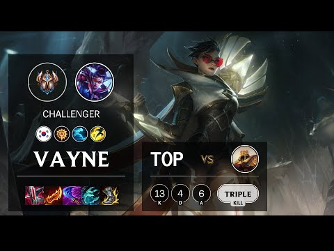 Vayne Top vs Azir - KR Challenger Patch 11.17