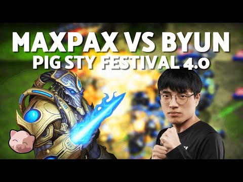 MAXPAX vs BYUN: WHAT?! | $10,000 PiGFest 4.0 Ro16 (Bo5 PvT) - StarCraft 2