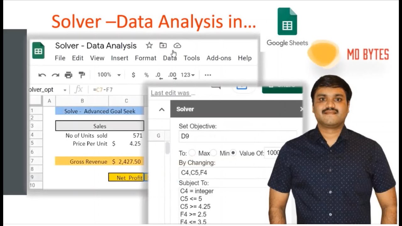 Using Solver in Google Sheets (with exercise file)