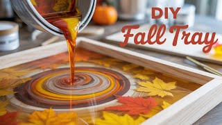 392|I Made Beautiful Autumn Trays with This ONE Simple Resin Technique