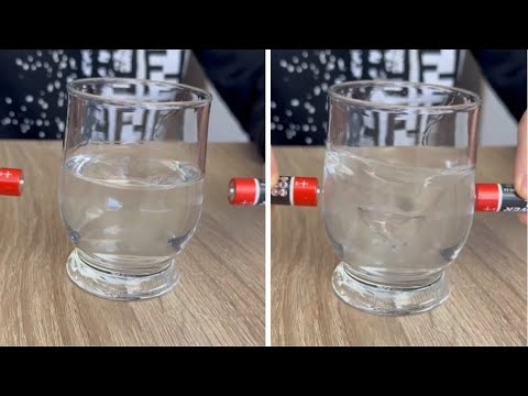 Durch 2 Batterien entsteht ein Wasserstrudel 🤯