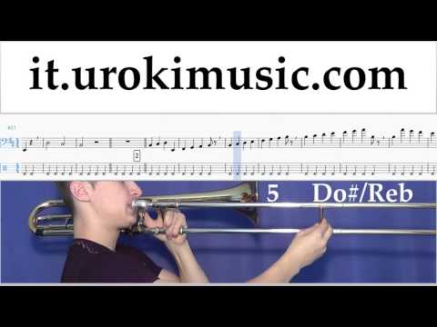 Lezioni di Trombone Luis Fonsi - Despacito Tutorial Spartito Parte#1 um-a276