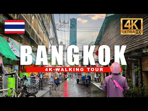 🇹🇭 Bangkok, Thailand 4K Walking Tour - Tropical City Walkthrough | 4K HDR 60fps