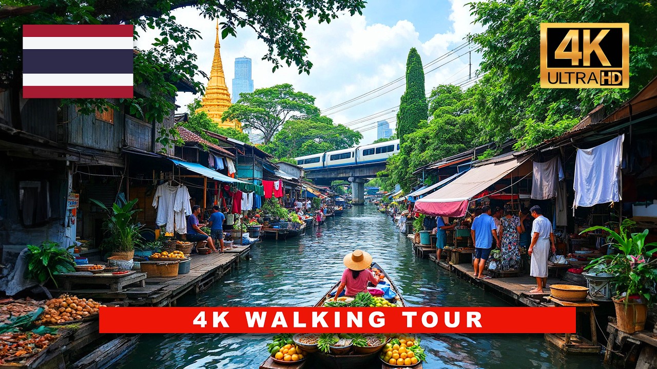 Immersive street-level walking tour through Bangkok Ratchada, Thailand, showcasing authentic urban landscapes, local architecture, and the vibrant atmosphere of the city's neighborhoods