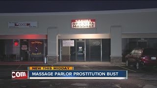Prostitution bust at massage parlor