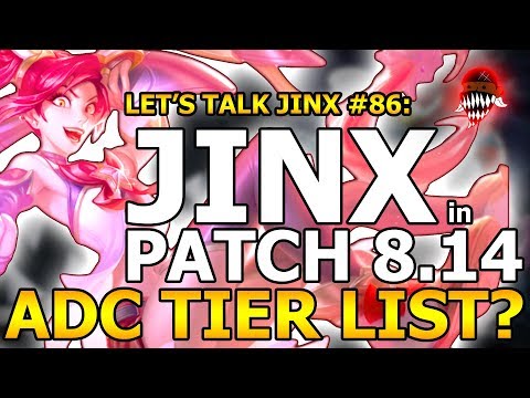 Let's Talk Jinx #86: Patch 8.14 Rundown ADC Tier List (League Of Legends)