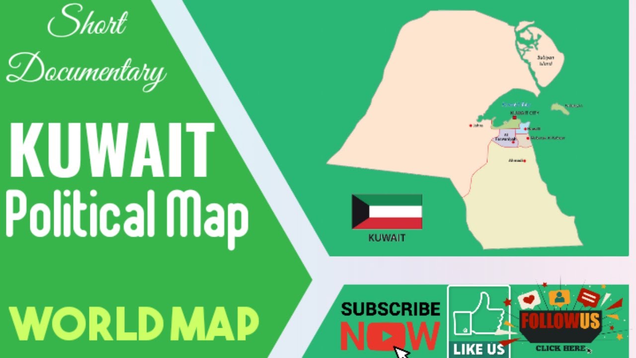 Kuwait Political and Administrative Map 2025 / Governorates of Kuwait 2025 / Series of World Map