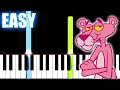 The Pink Panther Theme - SLOW EASY Piano Tutorial