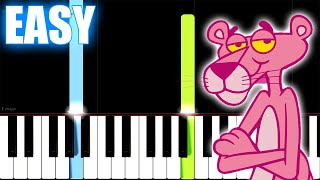 The Pink Panther Theme - SLOW EASY Piano Tutorial