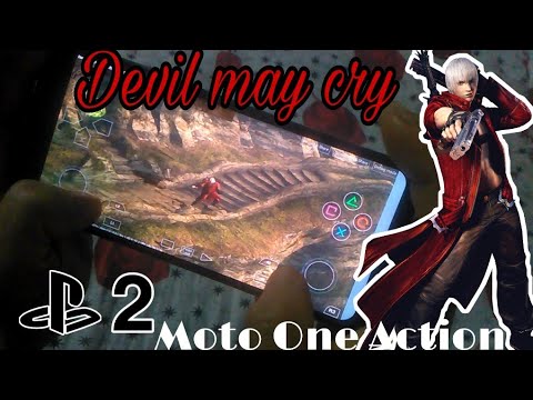 Devil may cry PS2 game on moto one action  Demon PS2 emulator