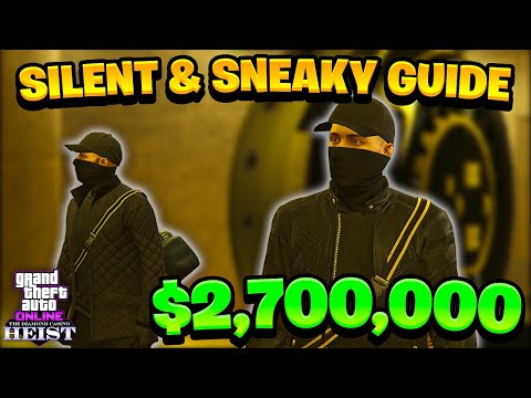 2 Player Casino Heist Silent & Sneaky Step By Step Walkthrough (GTA Online Diamond Casino 2023)