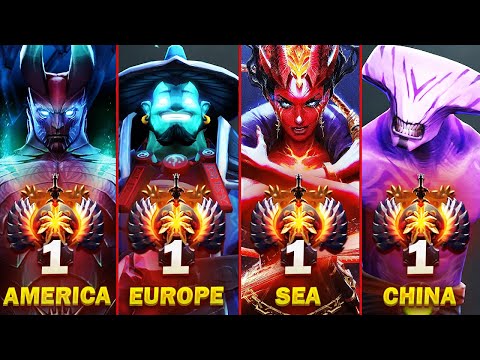 TOP 1 Rank of all regions - Best Dota 2 Players