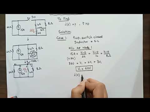 Source Free RL circuit solution easy steps | First Order Circuits # 2