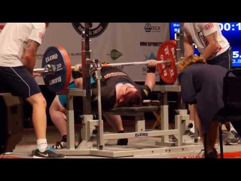 Mária Köteles (HUN) 1.att.: 165 kg - 2015 IPF Women's World Benchpress Championships