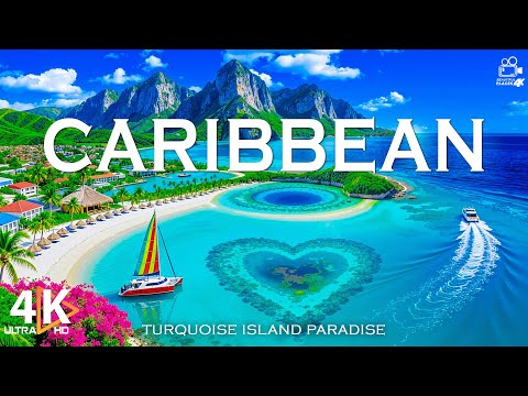 Caribbean Summer 4K UHD 🌊 Turquoise Waters, White Sand Beaches & Tropical Paradise | Video 4K UHD