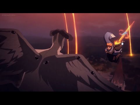 Castlevania (Netflix) 3x9 Trevor and Sypha vs Eye-wing Night Creatures