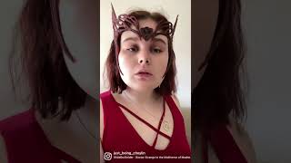 How to make a scarlet witch crown 👸🏻 #shorts #tutorial
