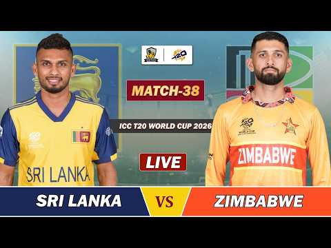 SRI LANKA VS ZIMBABWE ICC T20 WC 2026 MATCH 38 LIVE | SL VS ZIM LIVE COMMENTARY | ZIM BAT