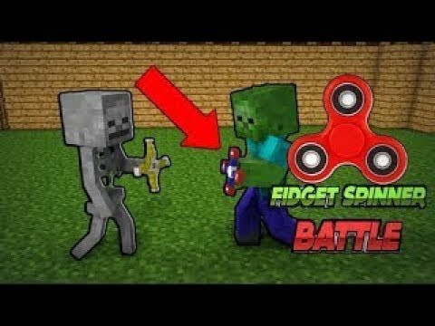 Monster School Fidget Spinner Battle - Minecraft Animation