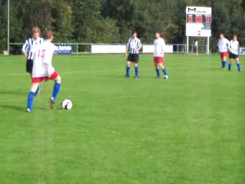 19-09-2009 Kamerik 2 - Koudekerk 2  Doelpunt Ruben vd Berg