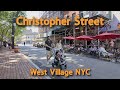 【4K】𝐖𝐀𝐋𝐊 🇺🇸 Christopher Street in the West Village, New York City 🚕🗽🌭