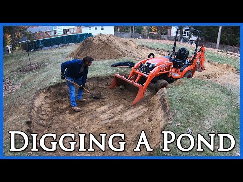 image-How do you dig out a pond?