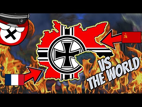 I fought the whole world in HoI4