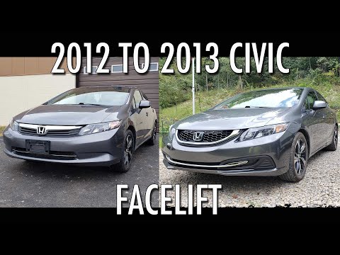 2012 to 2013 Honda Civic Facelift HOW TO