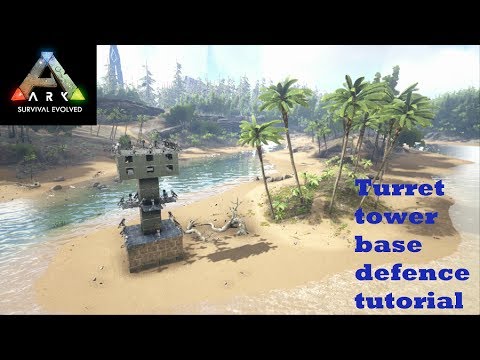 HOW TO BUILD A TURRET AND SNIPER TOWER!! - BASE DEFENCE