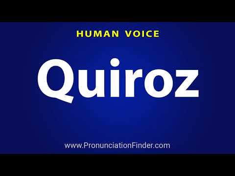 How To Pronounce Quiroz