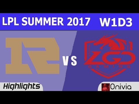 RNG vs LGD Highlights Game 1 LPL SUMMER 2017 Royal Never Give Up vs LGD Gaming G1