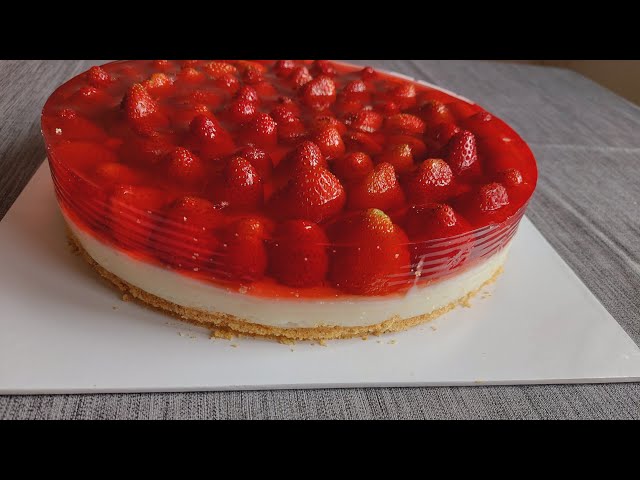 Fırın Yok Krema Yok Pişmeyen Çilekli Cheesecake (Videolu) Fırın Yok Krema Yok Pişmeyen Çilekli Cheesecake (Videolu)