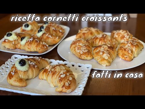 RICETTA CORNETTI CROISSANTS   FATTI IN CASA