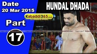 Hundal Dhada (nakodar) Kabaddi Tournament 20 Mar 2015 Part 13 by Kabaddi365.com