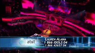 Lauren Alaina - (You Make Me Feel Like) A Natural Woman - American Idol Top 9 - 04/06/11