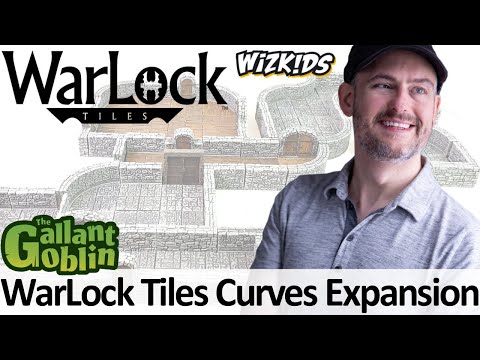 WarLock Tiles: Curves Expansions - WizKids 4D Settings Prepainted Minis Terrain