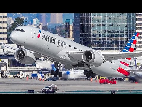 30 MINUTES of GREAT Plane Spotting at LAX Los Angeles Airport [LAX/KLAX]