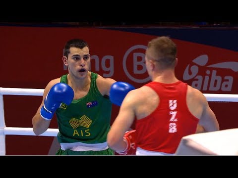 Round of 32 (75kg) KAKHRAMONOV Fanat (UZB) vs CAMMARANO Adrian (AUS) /AIBA World 2019