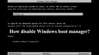 Windows Boot Manager | How fix easy Windows boot manager? | Windows 7 | Windows 8 | Windows 10 |