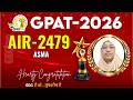 GPAT 2026 AIR 2479 ASMA GPAT Result 2026 Success Story Preparation Proud GDCian