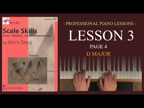 FREE Piano Lessons | Scale Skills by Keith Snell Preparatory Level | Lesson 3 Page 4