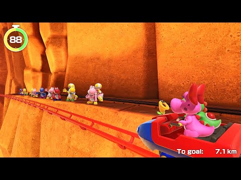 Super Mario Party Jamboree TV Carnival Coaster #9 Birdo, Yoshi